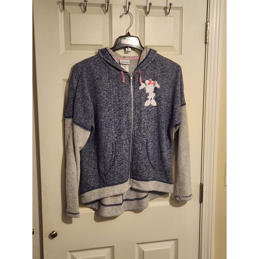 Disney Parks Authentic Originals Minnie Mouse full Zip hoodie Size L